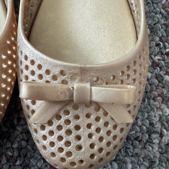 Melissa Beige Bow Flats - Picture 4 of 8